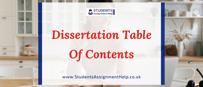 Dissertation Table of Contents