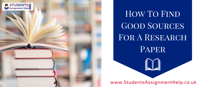 find good sources for research paper