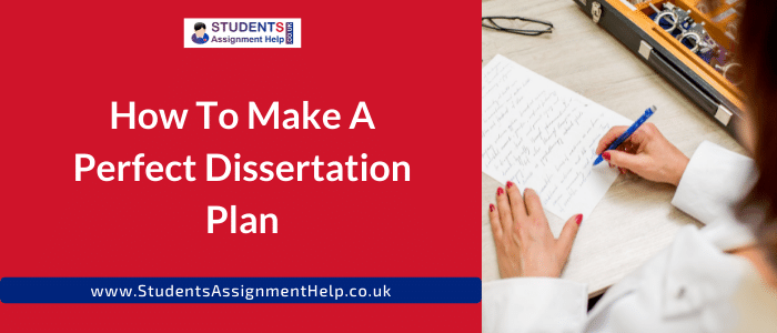 How to Make a Perfect Dissertation Plan
