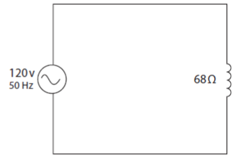 An electrical engineer has connected a coil to a 120 V AC supply at a frequency of 50 Hz