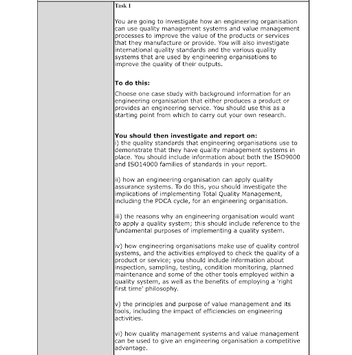 Quality Systems and Value Management
