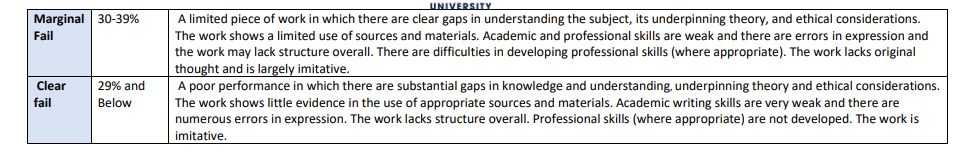 COM5021 Assessment Criteria